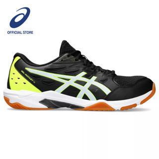 ASICS :  GEL-ROCKET 11 MEN CPS รองเท้า ผู้ชาย รองเท้าผ้าใบ รองเท้าสำหรับกีฬาในร่ม ของแท้ หน้ากว้าง 2E BLACK/WHITE