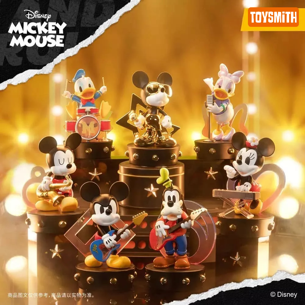 [พร้อมส่งจากไทยยกกล่อง] 52Toys:Disney Mickey & Friends Music Superstar Blind box ฟิกเกอร์ แท้ %