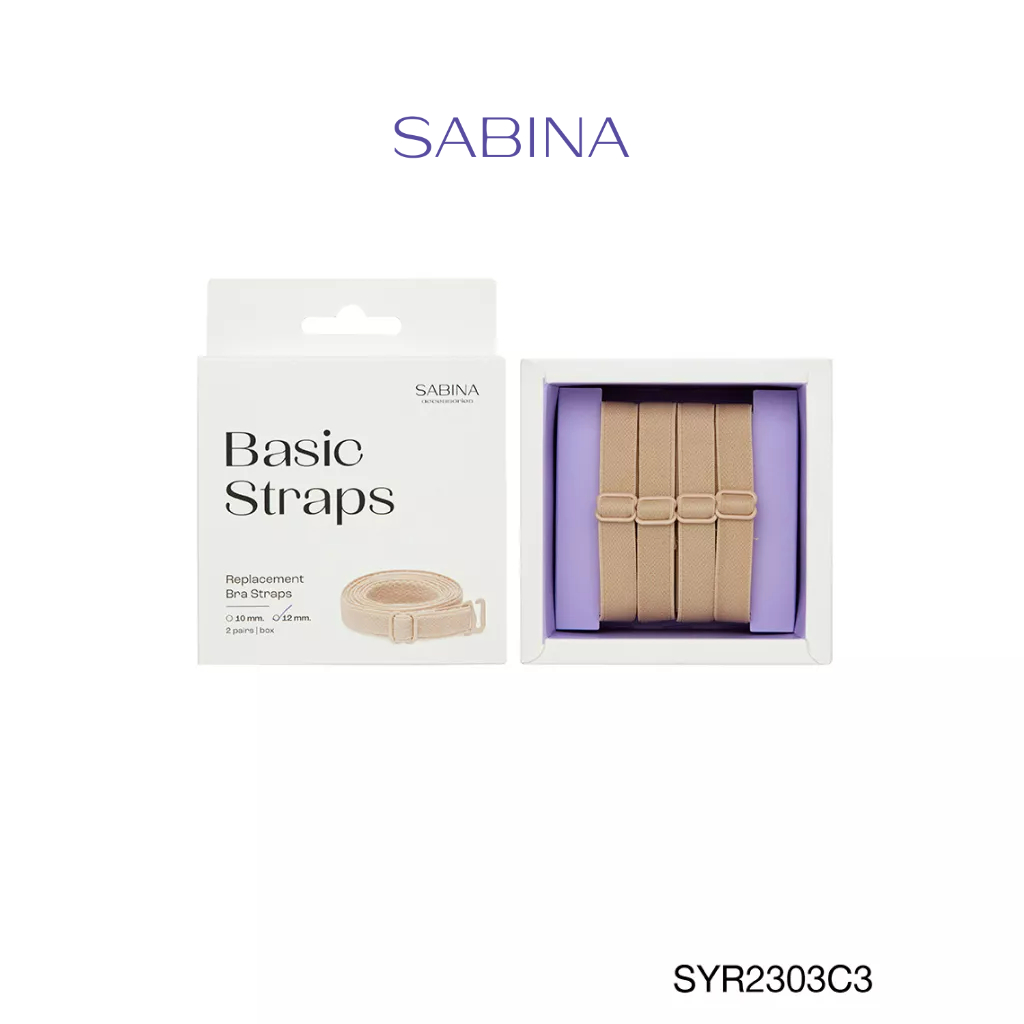 Sabina สายแขน เสื้อชั้นใน ขนาด 12 MM รุ่น Accessory รหัส SYR2303C3 สีเนื้อเข้ม