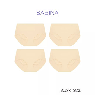 Sabina กางเกงชั้นใน (Set 4 ชิ้น) รุ่น Panty Seamless รุ่น Soft Collection รหัส SUXK108CL  สีเนื้ออ่อน