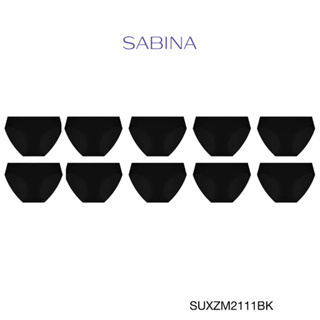 Sabina กางเกงชั้นใน (Set 10 ชิ้น) รุ่น Panty Zone รหัส SUXZM2111BK สีดำ