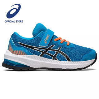 ASICS :  GT-1000 11 PS KIDS RUNNING เด็ก รองเท้าวิ่ง ของแท้  ISLAND BLUE/BLACK