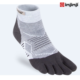 Injinji ถุงเท้าวิ่ง แยกนิ้ว RUN LW MINICREW XTRALIFE FW20 GRAY รุ่นวิ่งข้อสั้น ของแท้