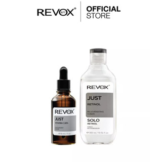 SET | Revox B77 JUST VITAMIN C 20% ANTIOXIDANT SERUM 30 ml + Revox B77 JUST RETINOL REJUVENATING TONER 300 ml.