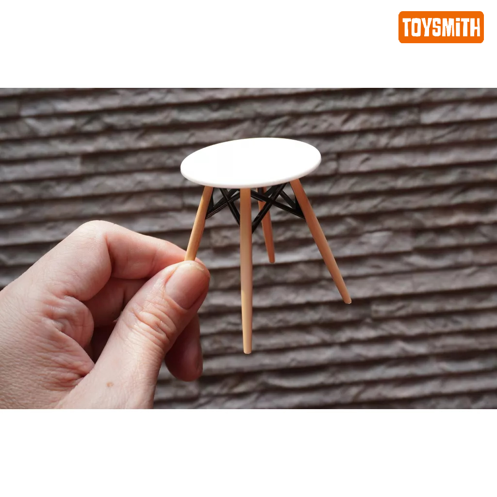 [พร้อมส่งในไทย] โต๊ะกลมจิ๋ว สเกล 1/12 เฟอร์นิเจอร์จิ๋ว สำหรับตกแต่ง เล่นกับแอคชั่นฟิกเกอร์