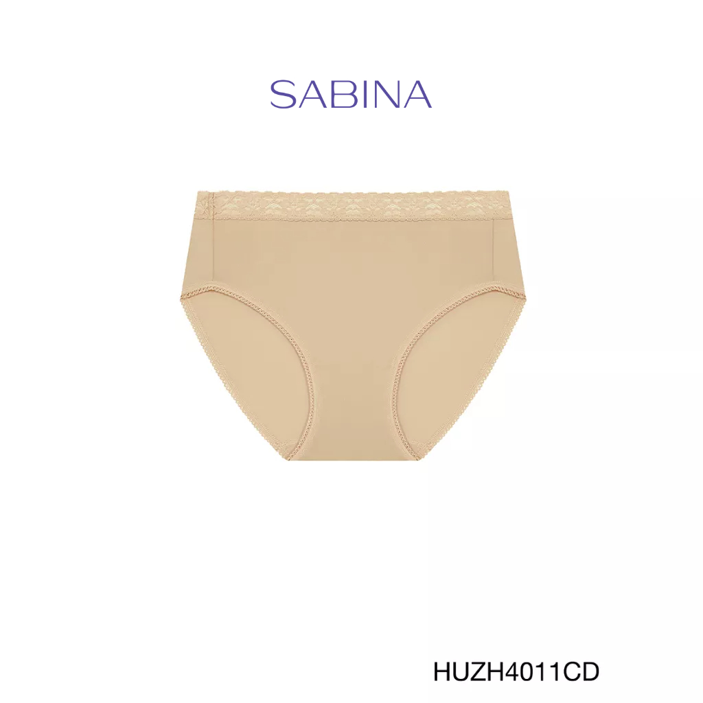 Sabina กางเกงชั้นใน Habpy Panty เบสิค ทรงครึ่งตัว รหัส HUZH4011CD สีเนื้อเข้ม