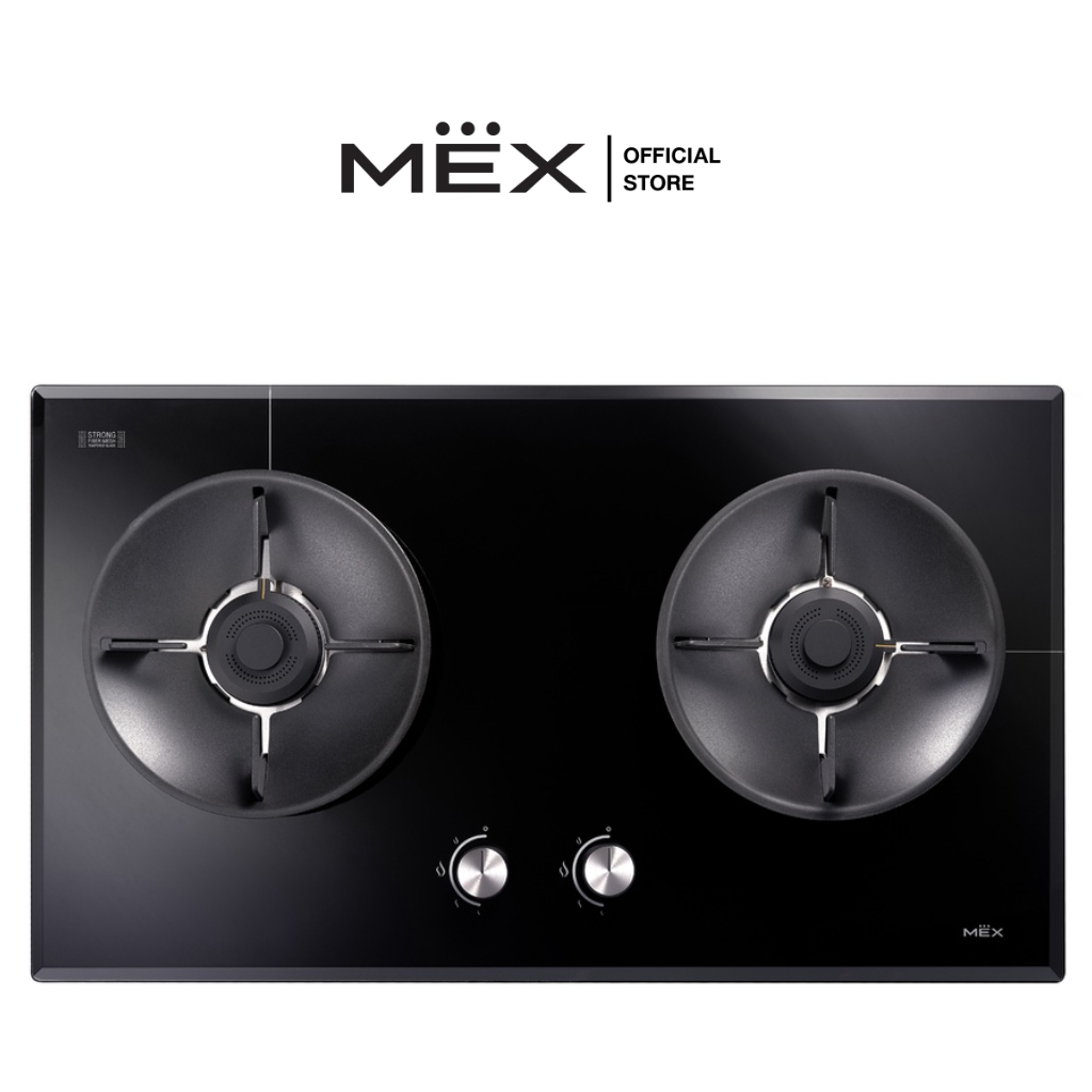 MEX รุ่น V7812MHR เตาแก๊สฐานกระจก ขนาด 78 ซม. (Lotus Flame ไฟแรงพิเศษ)