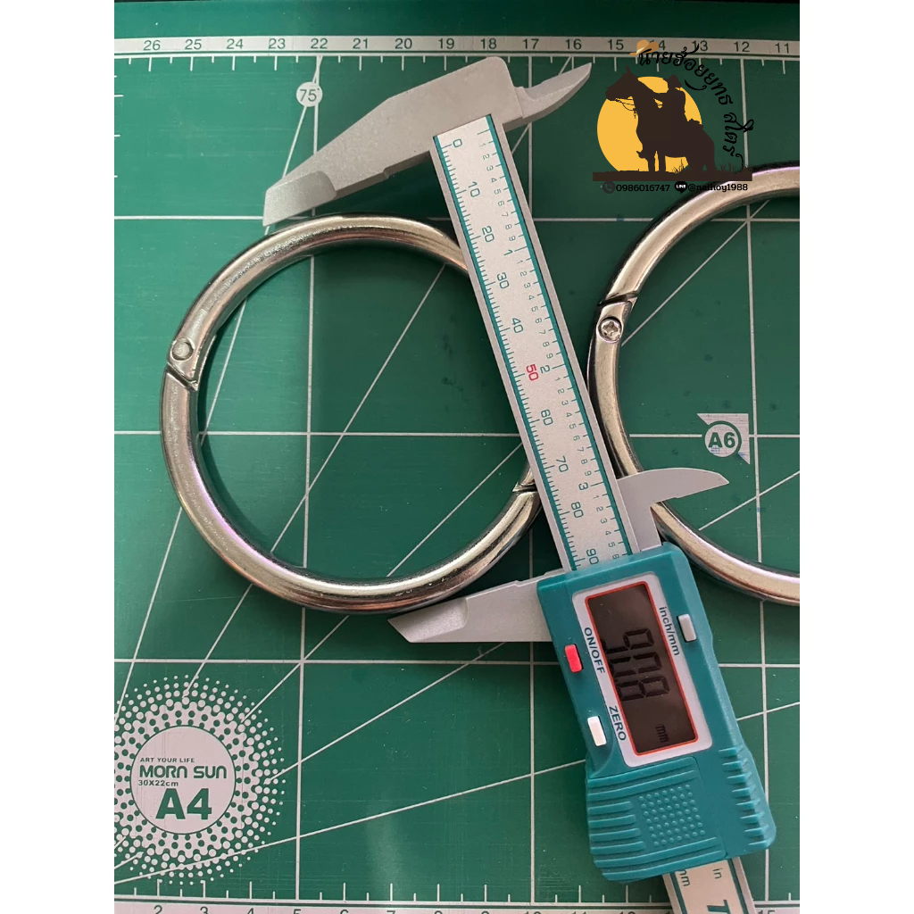 ห่วงจมูก ห่วงจมูกวัว เหล็กกล้าคาร์บอน (Carbon steel) ใส่วัว ไม่เป็นสนิม