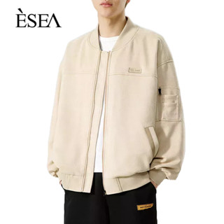 ESEA เสื้อโค้ทผู้ชายแบรนด์อินเทรนด์ฤดูใบไม้ผลิและฤดูใบไม้ร่วงหนังกลับสไตล์ยุโรปและอเมริกาแฟชั่นสตรีทยอดนิยมเสื้อโค้ทผู้ชาย