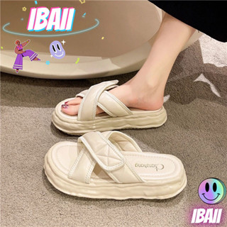 IBAII.  รองเท้าแตะ Velcro Beach หนาแต่เพียงผู้เดียวสะดวกสบายในร่มและกลางแจ้ง