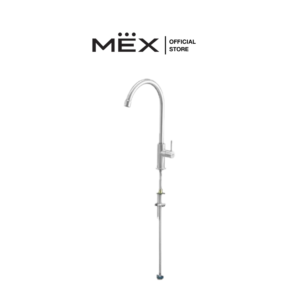 MEX ก๊อกน้ำเย็น Easy-Fit รุ่น E301IX ติดตั้งง่ายบนเคาน์เตอร์ (สีสเตนเลส สตีล)
