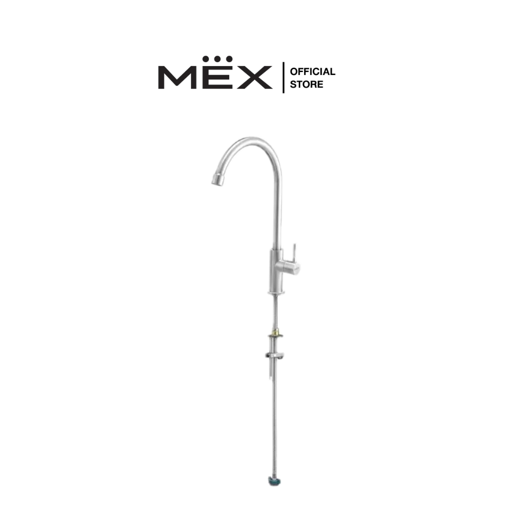 MEX ก๊อกน้ำเย็น Easy-Fit รุ่น E261IX ติดตั้งง่ายบนเคาน์เตอร์ (สีสเตนเลส สตีล)