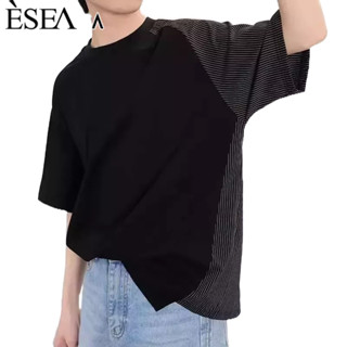 ESEA เสื้อยืดผู้ชาย ลำลอง ทุกอารมณ์ เสื้อยืดผู้ชาย อินเทรนด์ คอกลม แฟชั่นผู้ชาย แขนสั้น