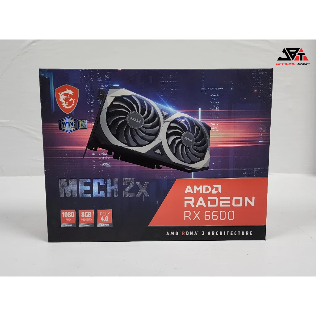 (การ์ดจอ) MSI RADEON RX 6600 MECH 2X 8G - 8GB GDDR6 มือสอง