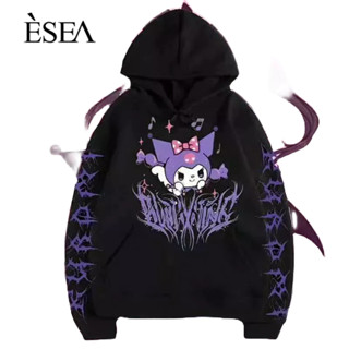 ESEA เสื้อสเวตเตอร์ผู้ชาย INS สไตล์ฤดูใบไม้ร่วงและฤดูหนาวญี่ปุ่นการ์ตูนที่เรียบง่าย kulomi พิมพ์แฟชั่นแฟชั่นยอดนิยมเสื้อสเวตเตอร์ผู้ชาย