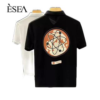 ESEA เสื้อยืดผู้ชาย: เสื้อยืดพิมพ์ลายฤดูร้อนแฟชั่นเกาหลี