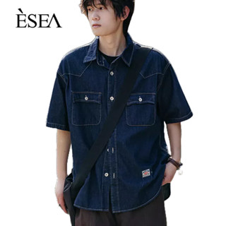 ESEA เสื้อผู้ชาย,วรรณกรรมและสบายๆ,ทั้งหมด-การแข่งขันคู่เสื้อ,ย้อนยุคญี่ปุ่นหลวมยีนส์แขนสั้น