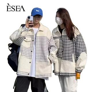 ESEA เสื้อโค้ทผู้ชายฤดูใบไม้ผลิและฤดูใบไม้ร่วงแบรนด์อินเทรนด์การออกแบบน้ําหอมขนาดเล็กความรู้สึกถนนสูงคู่ยอดนิยมเสื้อโค้ทแฟชั่นผู้ชาย