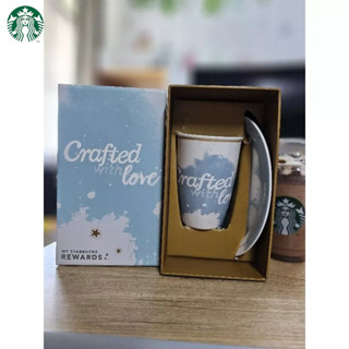 ชุดจาน พร้อม ถ้วยเซรามิก Starbucks Crafted with Love