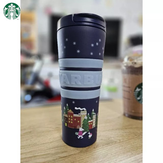 Starbuck Cheerful Christmas Town Collection Tumbler 12 oz. แก้วเรืองแสง