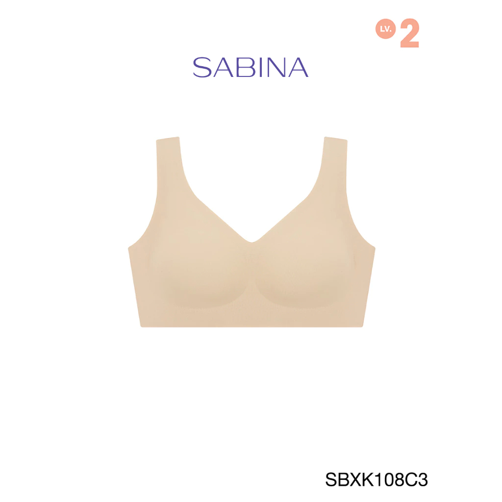 SABINA BRALESS เสื้อชั้นใน Seamless Fit รุ่น Soft Collection รหัส SBXK108C3 สีเนื้อเข้ม