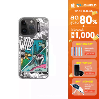 HI-SHIELD Stylish เคสใสกันกระแทก iPhone รุ่น Dinosaur [เคส iPhone15][เคส iPhone14][เคส iPhone13]