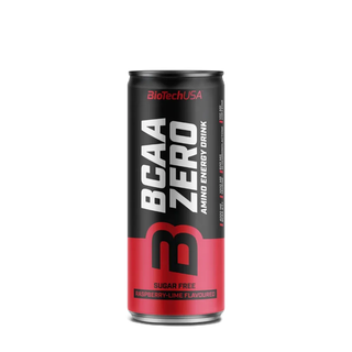 BioTechUSA BCAA Zero Amino Energy Drink 330ml.Raspberry-Lime (บีซีเอเอพร้อมดื่ม มีอะมิโนให้พลังงาน ไม่มีน้ำตาล)RTD