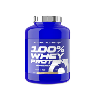 SCITEC NUTRITION 100% Whey Protein White Chocolate 2350g (เวย์โปรตีนสูตรเพิ่มกล้ามเนื้อ) คุมหิว มีกรดอะมิโน