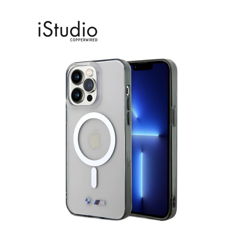 BMW เคส M Mag Silver Ring Colored Bumper สำหรับ iPhone 15 Pro / iPhone 15 Pro Max สี Transparent l iStudio By Copperwired