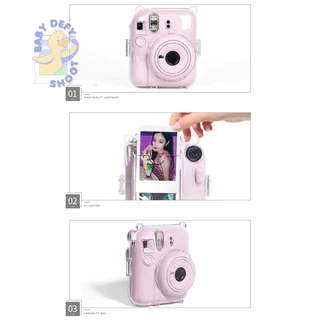 < ใหม่! เคสMini13 > เคสใสคริสตอล 💕 Instax Mini 12 / 13 สติ๊กเกอร์ 🌈 เคสกล้อง mini12 mini13 กระเป๋ากล้อง กล้องอินสแตนท์
