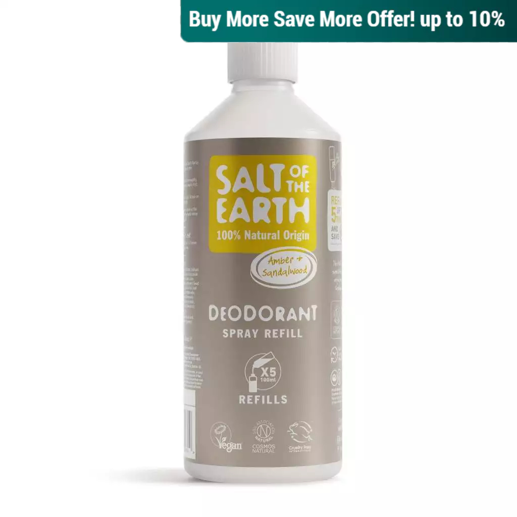 Salt of the Earth Amber & Sandalwood Natural Deodorant Spray Refill 500ml
