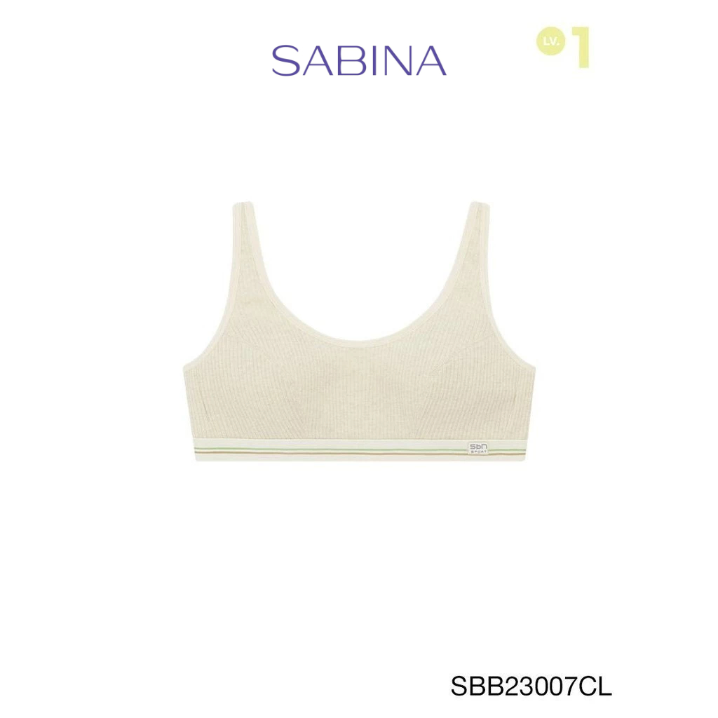 Sabina เสื้อชั้นใน Invisible Wire (ไม่มีโครง) รุ่น Sbn Sport รหัส SBB23007CL สีเนื้ออ่อน