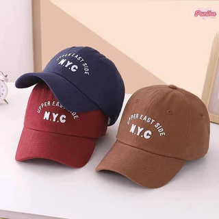 [พร้อมส่ง] หมวกเด็ก 2ปี-8ปี รอบหัว:52-54 cm. หมวกแก๊ป (Cap) ปักอักษร N.Y.C ปรับขนาดได้