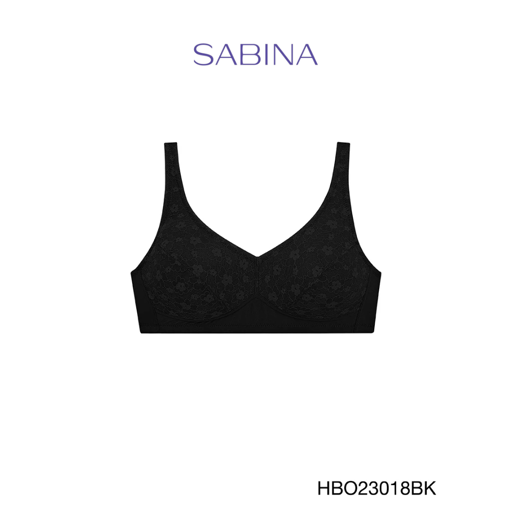 Sabina Habpy Adult Level 1 เสื้อชั้นใน ไร้โครง รหัส HBO23018BK - สีดำ