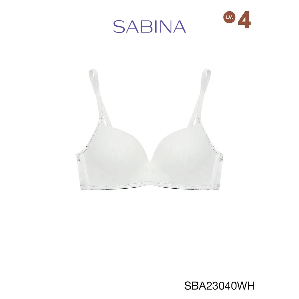 Sabina Doomm Doomm Level 4 เสื้อชั้นใน  ไร้โครง รหัส SBA23040WH - สีขาว
