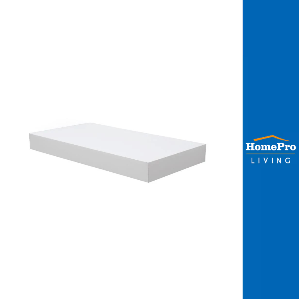 STACKO แผ่นชั้นไม้ซ่อนขา 40x24x5 ซม. สีขาว จัดส่งโดย HomePro