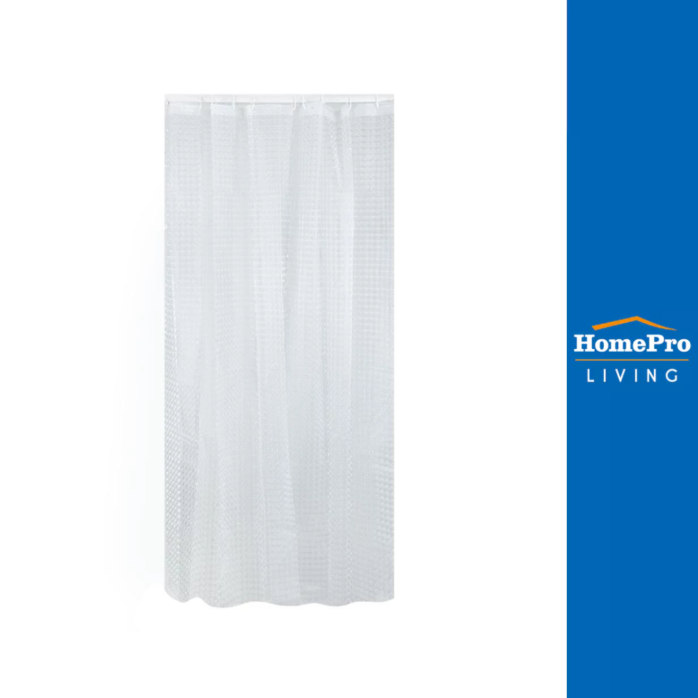 MOYA ม่านห้องน้ำ PEVA PE3003A 180x180ซม. จัดส่งโดย HomePro ผ้าม่านห้องน้ำ ม่านกั้นอาบน้ำ