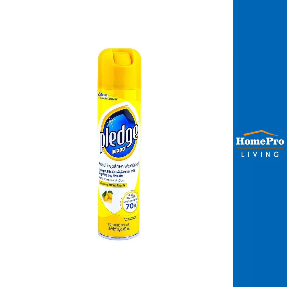 PLEDGE น้ำยาเช็ดเคลือบเงาผลิตภัณฑ์ไม้ 330ml จัดส่งโดย HomePro