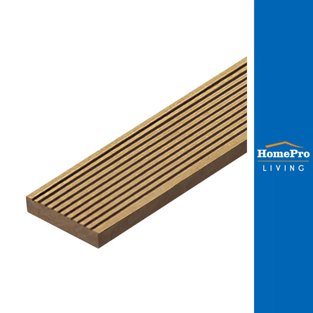 WATSADUNIYOM ไม้ปิดขอบตัน 5.5X240X1 ซม. สีไม้สัก จัดส่งโดย HomePro