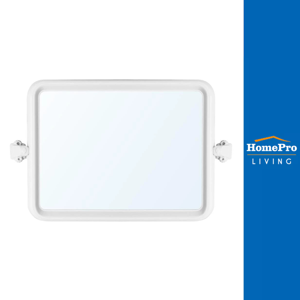 MOYA กระจกพลาสติก 3 ชิ้น 1406 เหลี่ยม สีขาว จัดส่งโดย HomePro