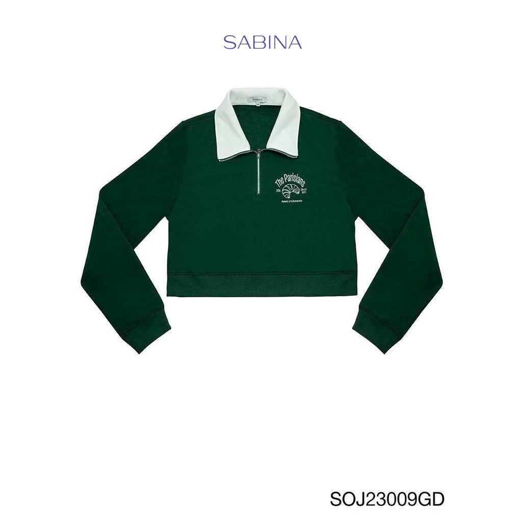 Sabina Wearever SS24 เสื้อสเวตเตอร์ รหัส SOJ23009GD - สีเขียวเข้ม