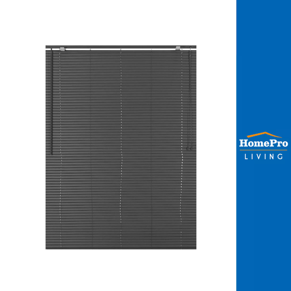 HOME LIVING STYLE มู่ลี่ ไวนิล 120X160 ซม. สีเทาเข้ม จัดส่งโดย HomePro