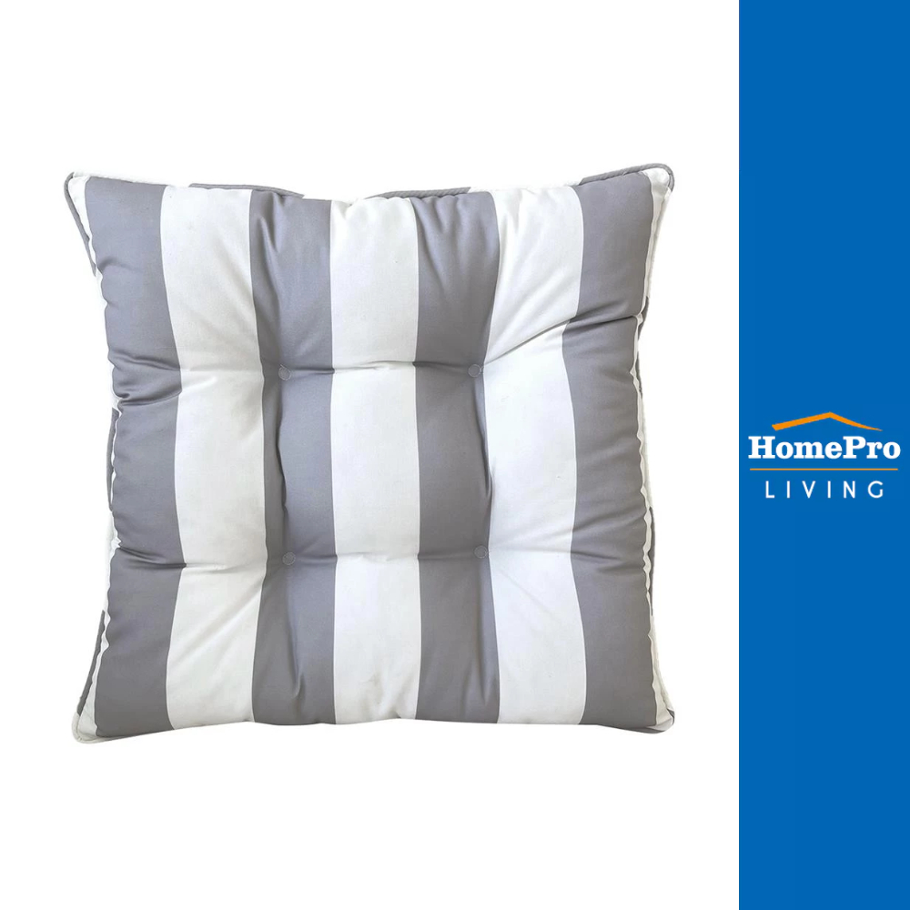 HomePro เบาะรองนั่ง DEMO 22X22 นิ้ว สีเทา แบรนด์ HOME LIVING STYLE