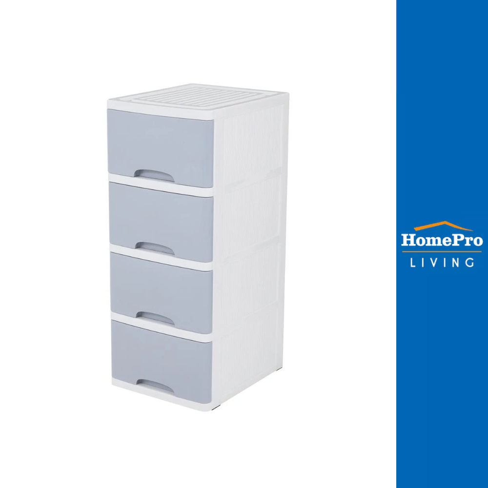 STACKO ตู้ลิ้นชัก 4 ชั้น KS-514G 36x43.5x87 ซม. สีฟ้า จัดส่งโดย HomePro