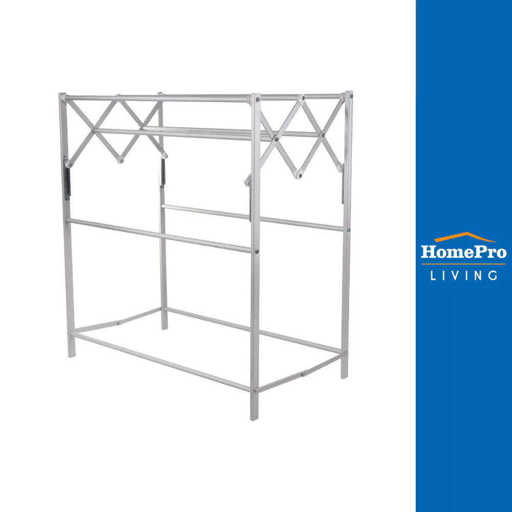 HomePro ราวพาดผ้าพับได้อลูมิเนียม 9 เส้น ยาว 90cm. PLIM แบรนด์ PLIM