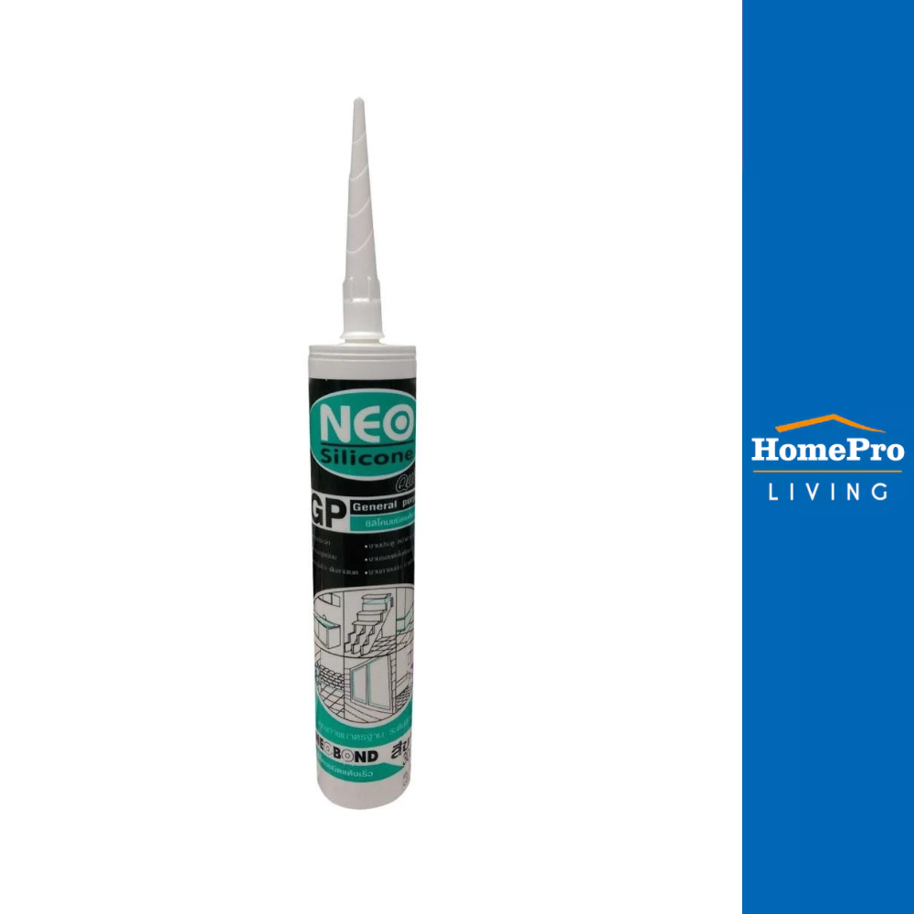 NEOBOND ซิลิโคนชนิดมีกรด QUICK 300 มล. สีขาว จัดส่งโดย HomePro