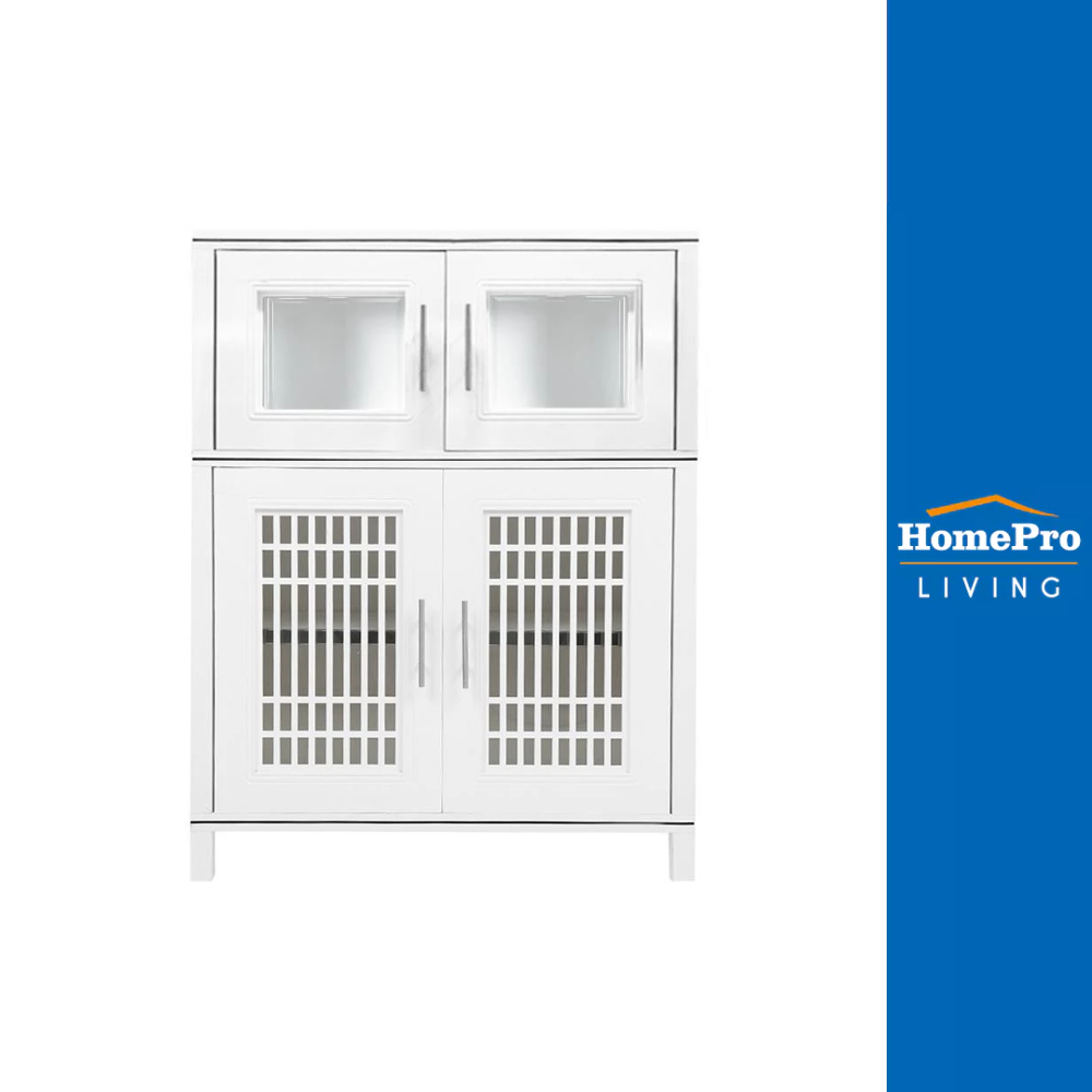 HomePro ตู้อเนกประสงค์ ZEN KB1-125 สีขาว แบรนด์ KING