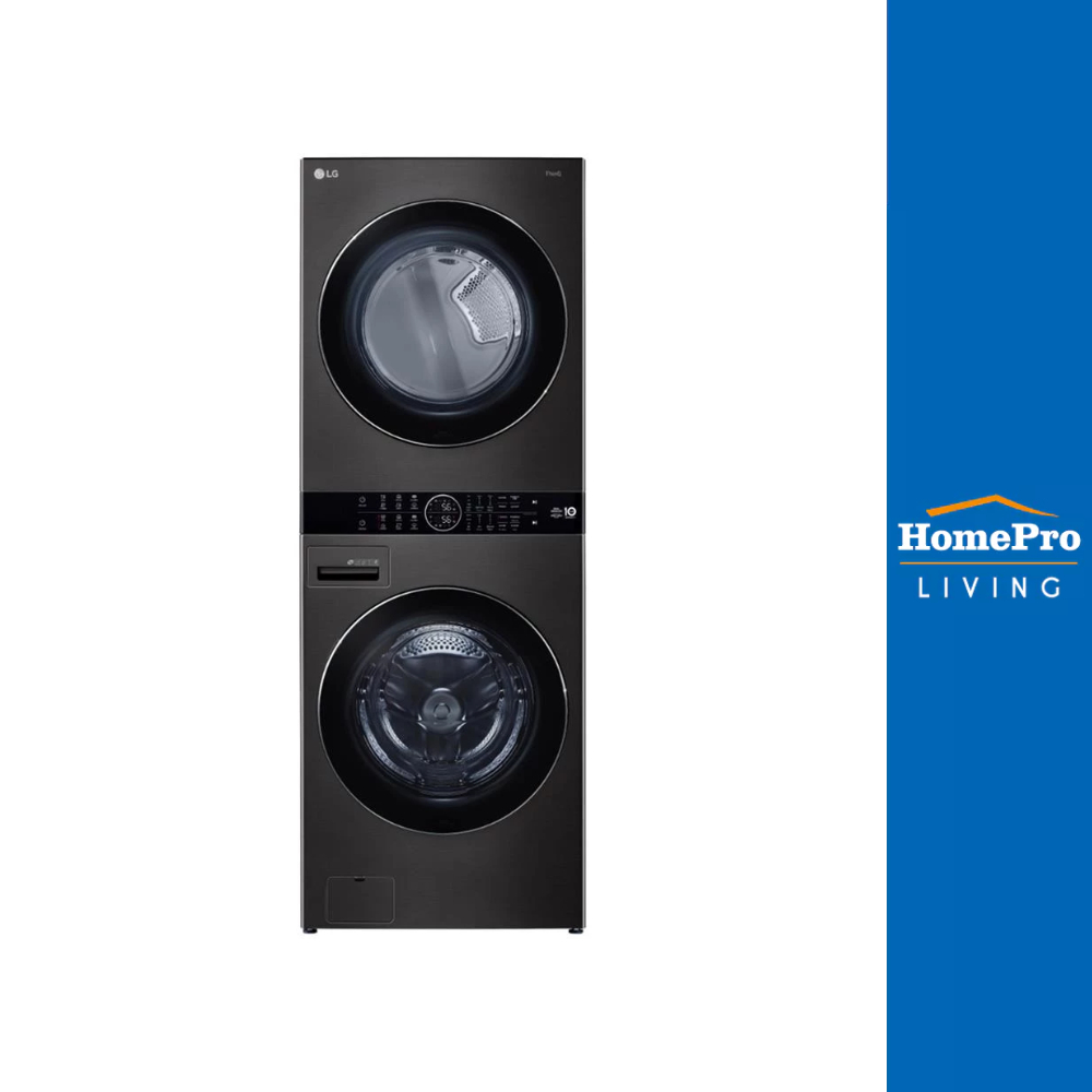 [จัดส่งพร้อมติดตั้ง] LG ตู้ซักผ้าและอบผ้า รุ่น WT2116SHBB 21/16 กก. 1000RPM อินเวอร์เตอร์ สีดำ
