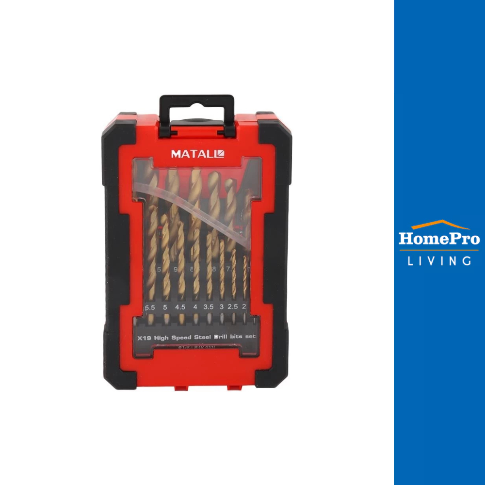MATALL ชุดดอกสว่านเจาะเหล็ก แพ็ก 19 ชิ้น จัดส่งโดย HomePro