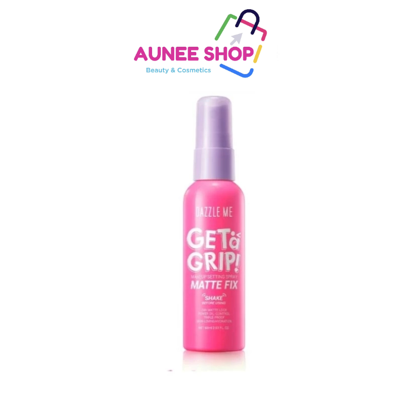 พร้อมส่ง/มีไลฟ์ DAZZLE ME Get a Grip! Makeup Setting Spray-Matte Fix สเปรย์ล็อคเมคอัพ(ขวดชมพู)